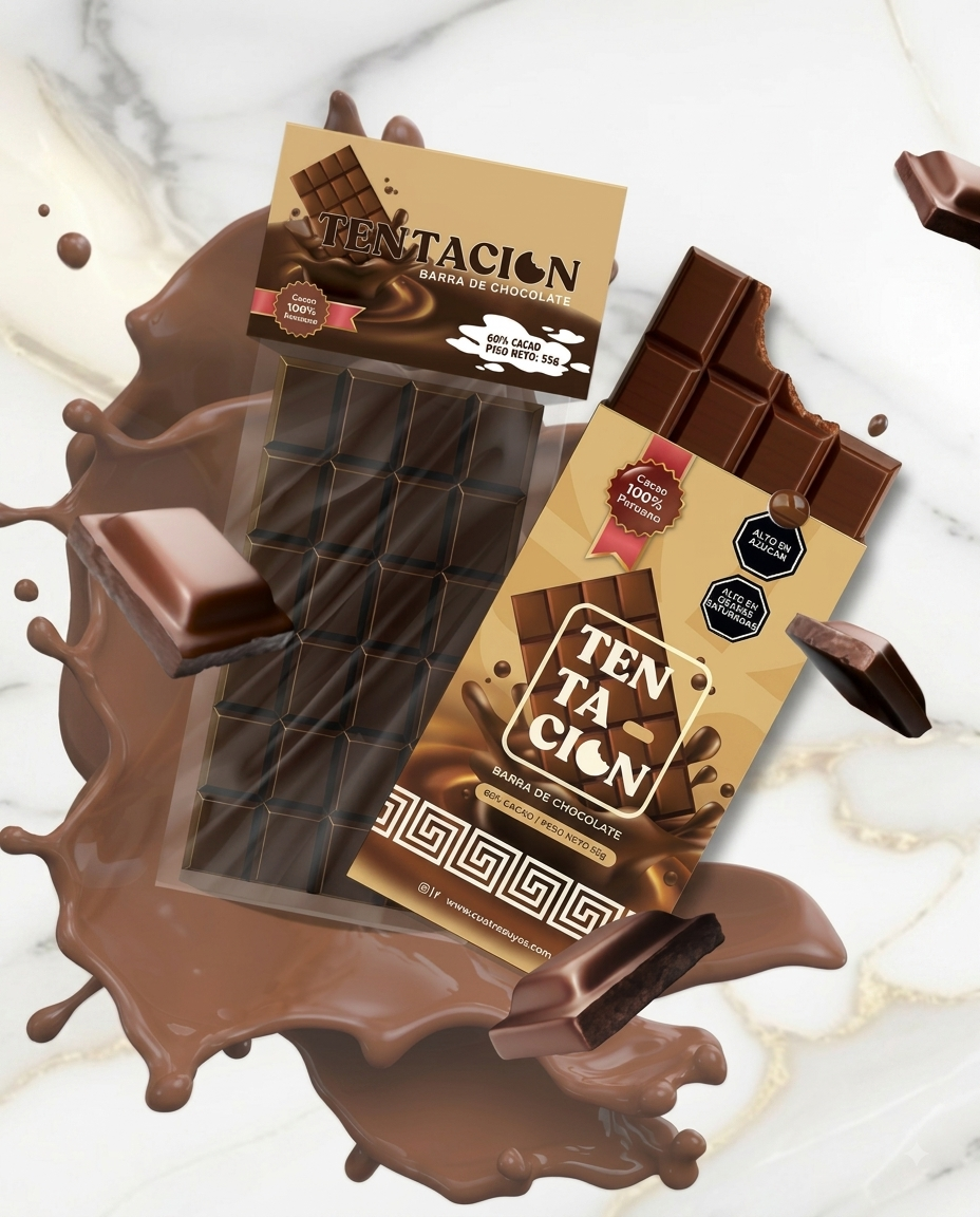 Tentación de chocolate al 60% cacao